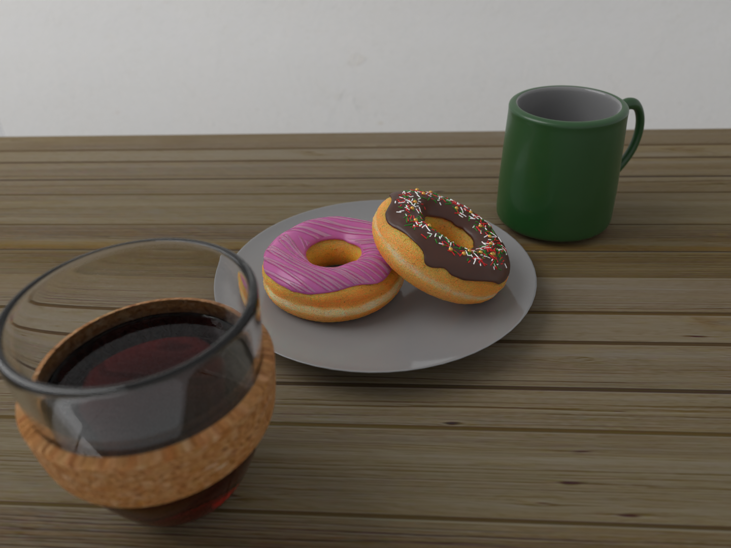 blender donut scene